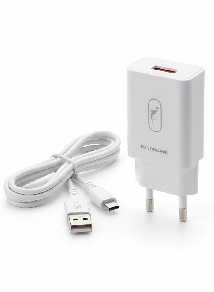 Fast Charging 2.4 A Adapter With Micro-USB Cable Charger